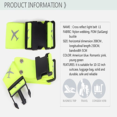 Bagages-Sangle-Valise-ceinture-de-bagages-serrure-sangle