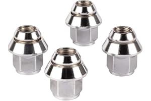 Ellis Excellence - Set di dadi per cerchi in lega M12 x 1,5, rondella conica, 19 mm, esagonale, per uso con cerchi in lega Ford e altre marche (4).