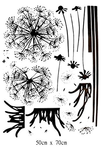 Wandtattoo Pusteblume, schwarz - 4
