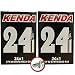 Produktbild 2 x KENDA Fahrradschlauchen - 24 x 1.0 (1 zoll) - Sclaverand / Presta ventil - GRATIS VERSAND + kostenlose metall ventilkappen wert 3,99!