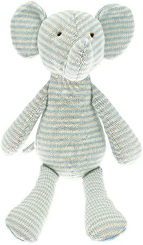 Walton Baby - Eddie Elephant - Knitted Baby Soft Toy Blue - 32cm