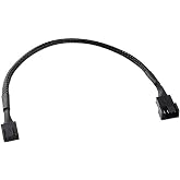 Lunatic 0449 Pwm 4 Pin Y Port Dişi Erkek Anakart 30 Cm 24 Awg Bakır 3 MM Fan Uzatma G&uuml;&ccedil; Kablosu.