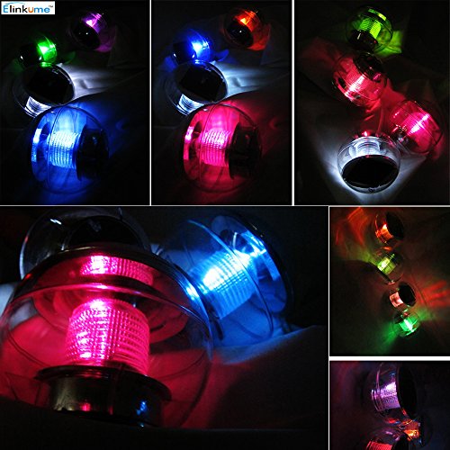 ELINKUME Solar Wasserdicht Schwimmende LED Farbwechsel RGB Ball Lampe für den Garten, Baum,Teich Swimming Pool - 6