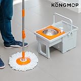 Omnidomo Kong Mop Easy Fregona Giratoria con Cubo Deslizante,...
