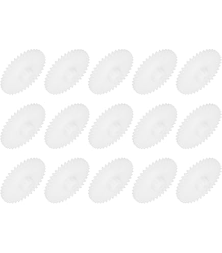 DMiotech 20 Pezzi Ingranaggi In Plastica 12 Denti, Modulo 0.5, Diametro 7mm, Foro 2.5mm, Per Modelli Fai-da-Te, Robotica, Progetti Educativi E Ricambi
