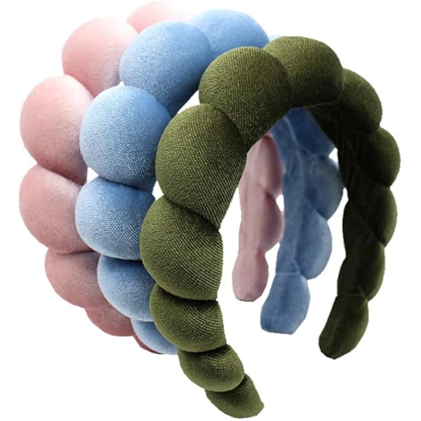 Spa-Stirnband Aus Weichem Schaumstoff – Rutschfester Haarreifen Für Gesichtswäsche, Make-up & Yoga | In 4 Farben