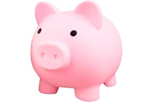 PHONOJEN Piggy Bank for Boys Girls Toddlers Kids Adults, Money Banks, Small Change Piggy Bank, Cute Coin Cash Money Box, Best Gift for Your Family and Friends(COLOR:pink)