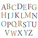 Childrens Alphabet Wall Stickers, 26 stickers A-Z, Harlequin Brights
