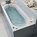 Price comparison product image Ceramica 1500mm Single Ended Curved Bath with 8 Jet Whirlpool CER00868J