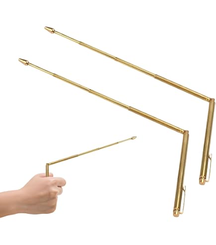 Water Search Rods Pendulum Dowsing Copper Dowsing Rods, 2 PCS 99.9% Pure Copper Divining ...