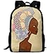 Produktbild HOJJP Beständigster leichter Schulrucksack Bookbag One Size - Black Power Woman