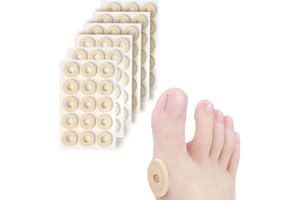 INGJIA 90 Stück Hühneraugenpflaster,Schaum-Hornhautkissen, Hühneraugenringe Blasenpflaster Hühneraugen, Anti-Reibung, reduziert Fuß- und Fersenschmerzen bei Zehen, Hornhaut, rutschfest