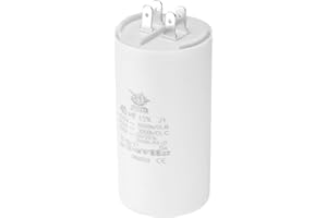 PATIKIL CBB60 45uf Running Capacitor,AC 450V 4 Pins 50/60Hz Double Insert Cylinder Bottom for Air conditioning,Water Pump,Fan Motor Star 96 x 50mm