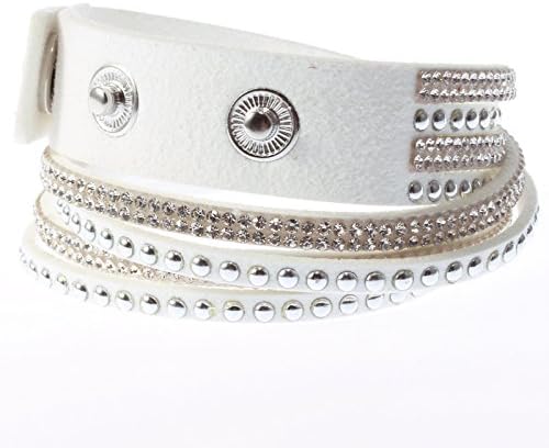 Xiaoxiao1207 Multilayer Stone Bracelet Diamond Bracelet,White B