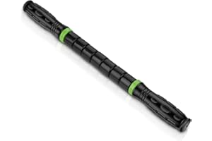 IGREELY Premium Muscle Roller The Ultimate Massage Roller Stick 17 Inches Recommended by Physical Therapists Promotes Recovery Fast Relief for Cramps Soreness Tight Muscles-Black…