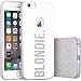 Produktbild finoo | iPhone 5 / 5S Silberne bedruckte Rundum 3 in 1 Glitzer Bling Bling Handy-Hülle | Silikon Schutz-hülle + Glitzer + PP Hülle | Weicher TPU Bumper Case Cover | Blondie White