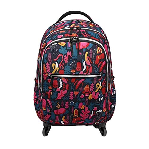 Preisvergleich Produktbild LMDB Rollrucksack, wasserdichter Laptoprucksack auf Rädern für Damen Herren, Trolley-Gepäckkoffer, kompakte Business-Tasche (Color : F4)