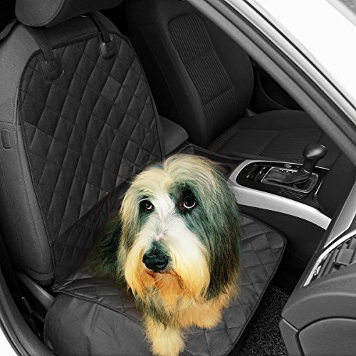 Preisvergleich Produktbild Haustier Vordersitz Abdeckung, Konesky Einzelsitz Abdeckung für Hundehaustier, Wasserdicht, Rutschsicher, Gummisicherung mit Sicherheits Sicherheitsgurt