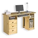 schreibtisch holz kinder Aufbaumaße: 140 x 74 x 67 cm (B x H x T)