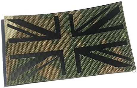 Empire Tactical USA3.5X2 Inch Infrared Multicam Ir Reflective British UK Flag Patch Uksf Special Forces Cag