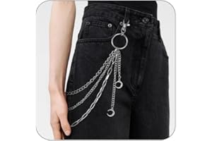 Nayyana Chaîne de pantalon punk, chaîne de jeans lune, chaîne de pantalon, chaîne hip hop, chaîne de pantalon, accessoires vestimentaires, chaîne de portefeuille en jean, pantalon punk gothique