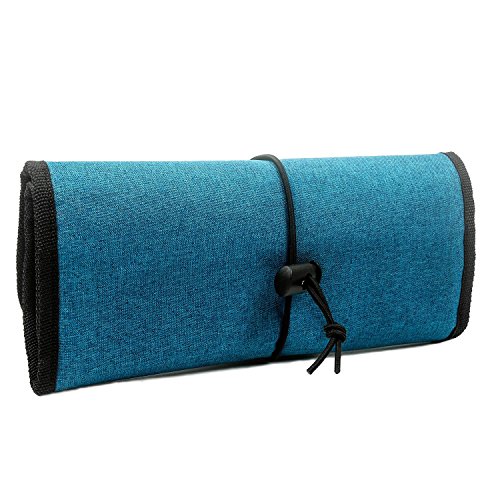 ProCase Tragbare Reisetasche Universaltasche Elektronik-Zubehör Tasche, Reiseorganisator, Kabel,Reisekoffer, Kosmetiktasche (Türkis) - 5