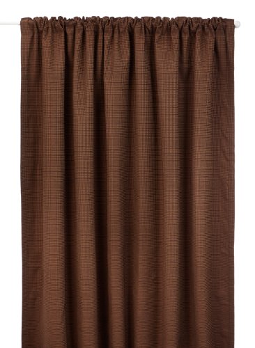 Curtina Kent Türvorhang, gefüttert, 7,6 cm, 168 x 213 cm, Chocolate