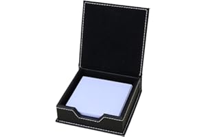 GORESE Boîte Pour Bloc-Notes en cuir (Noir)