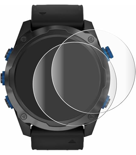 Pellicola Protezione Schermo Garmin Descent Mk3i (43mm) - Full Cover Curvo, Anti-graffio (2 Pezzi) - Foto 5