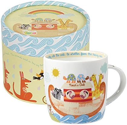Queens Little Rhymes Noah's Ark Spice Mug In Hatbox in Gift Box, Multi-Colour, 284 ml