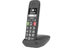 Gigaset EASY - Big Button Home Phone for Elderly with Nuisance Call Block and Hearing Aid Compatibility , titanum grey