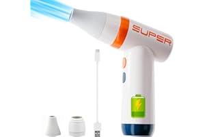 CAISHOW Electronics Compressed Air Dusters with Powerful Brushless & Coreless Motor Elegant All Metal Air Blower Compressed Air Cleaner for PC Keyboard Electronics Home Cleaning