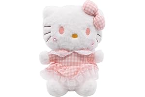 LGQHCE Hello-Kit-ty Peluche Juguetes Hello-Kit-ty Toy Doll Lindo Juguete de Anime Hello-Kit-ty Muñeca Almohada Chico Chica Peluche Juguete Regalo de cumpleaños 21cm