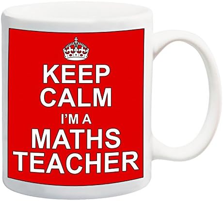 Keep Calm I'm A Maths Teacher Red Mug Gift Present