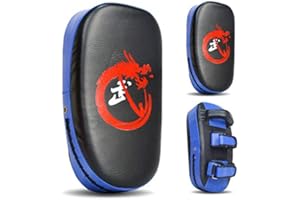 YOUSHANG Paos, Pao de Boxe, Boxe Thai, Bouclier, Pao, Bouclier Frappe,Bouclier de Frappe en Cuir PU 39x19x9cm, pour entraînement de Boxe Tækwondo Muay Thai Sanda etc.