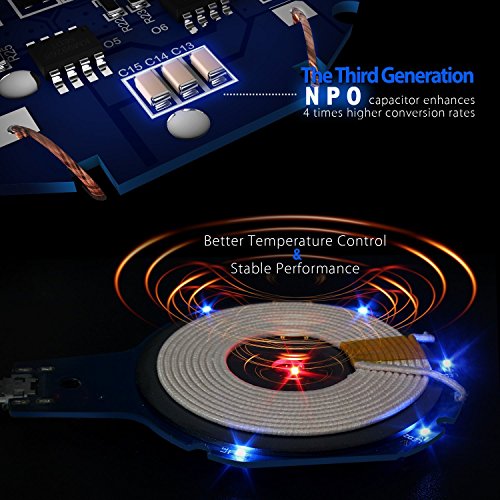 Chargeur Sans Fil iPhone X   8   8 Plus  iVoler Qi Chargeur sans Fil Mini Chargeur    Induction pour iPhone X   8   8 Plus  Samsung Galaxy S9   S9 Plu