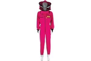 LYSON Combinaison d'apiculture avec voile, jambières avec trou pour les pouces - Combinaison d'apiculture professionnelle ventilée - Vêtement d'apiculture avec chapeau amovible - Qualité supérieure -