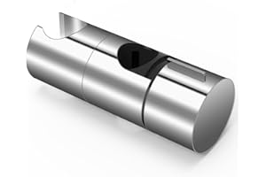 SKAAISONT Support de Douche, 18-25MM à Diamètre Réglable,Chromé + Conception ABS Support Douchette, Installation Simple, Convient Aux Barres de Douche Rondes D'un Diamètre Extérieur de 18 -25 MM
