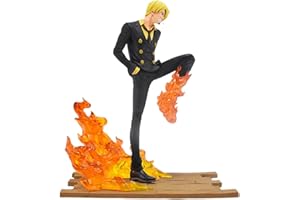 Hilloly One Piece Mini Figure Tema Sanji Re Pirata Nautico, 1 PCS, Decorazione Adatto per Desktop, Cake Topper