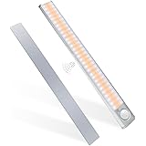 MERTTURM Luce per Armadio 120LED, Lampada Armadio con Sensore Movimento, USB Ricaricabile, 3 Temperature di Colori, Luce LED 