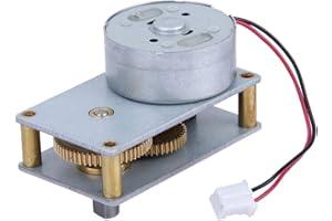 VIKYE Valve Geared Motor, 3-12V DC Reversible 27RPM Metal Gear Box Motor Speed Reduction Motor Zone Valve Motor, Reduction Motor