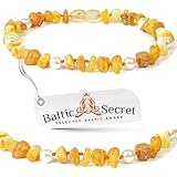 Bernsteinkette für Hund & Katze von Baltic Secret / 100 % Echter Baltischer Bernstein / Der Natürliche Zeckenschutz / Hund Zeckenschutz / Hund Bernsteinkette / Ungezieferhalsband Katze und Hunde / Alle Größen /MLTpW26