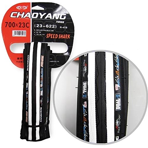 Cubierta Color Negro y Blanco Antipinchazos Neumatico Rueda de 700 x 2