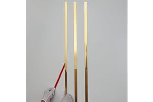 Taaizau Gold Metalized Mirror-Like Finish Molding Trim, Peel and Stick Strip for Mirror Frame, Wall, Fireplace and Home DIY Decoration (5m x 4cm)