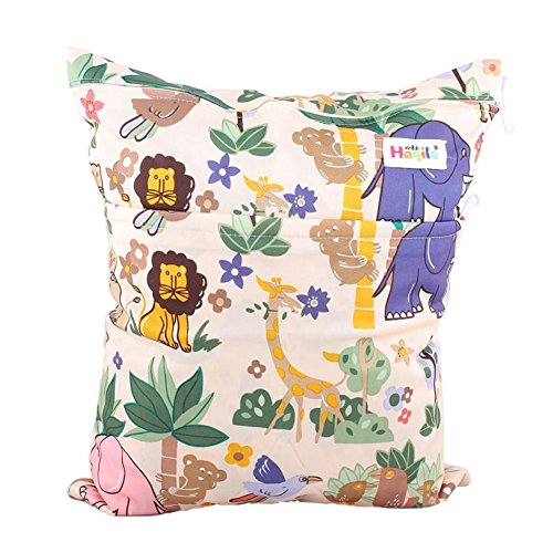 Lion Wet Bags Waterproof Diaper Bag Multi-function Nappy Bag -14"*11" Colorful