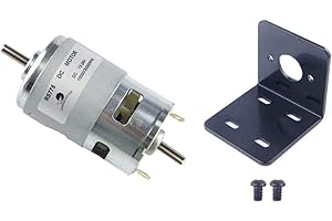 CHANCS Elettroutensile 775 DC Motore doppio albero 12V/24V 10000RPM 20000RPM con sede fissa per Mini sega da tavolo