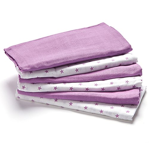 Lovjoy Mullwindeln 100% Baumwolle – 6er-Packung - 2