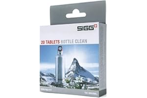 Sigg Bottle Clean (20 Tablets) Pastilles détersives haute efficacité pour gourde Blanc