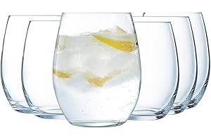 Chef & Sommelier - Collection Primary - 6 gobelets 35 cL en Cristallin - Moderne et élégant verre à eau et à soda - Résistance hors norme - Transparence absolue Q6357