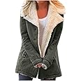 Women Winter Cardigan Jacket Coat, Ladies Solid Long Sleeve Plus Size Plush Warm Overcoat Outwear, multi